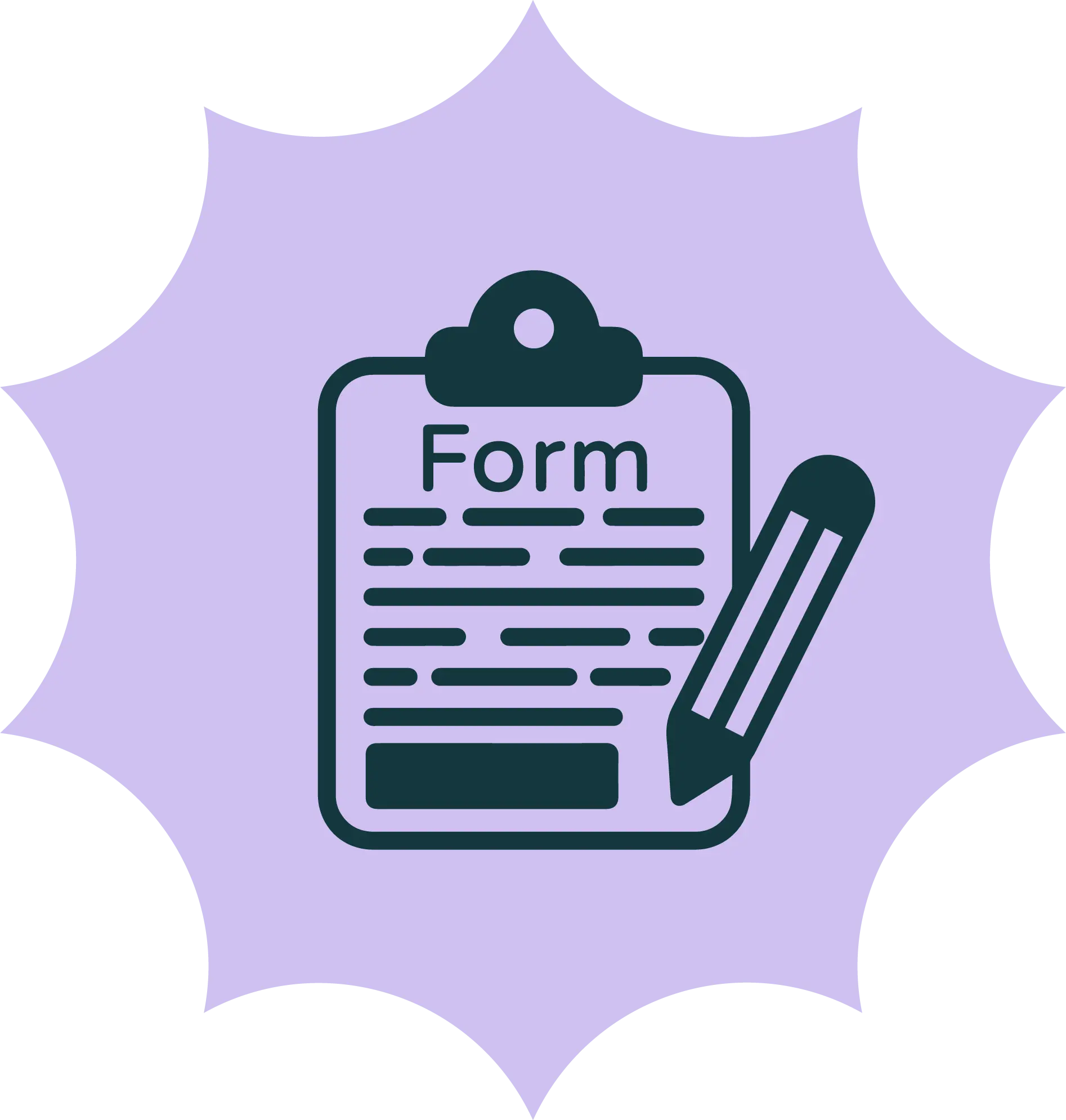 Symbol für Formular ausfüllen