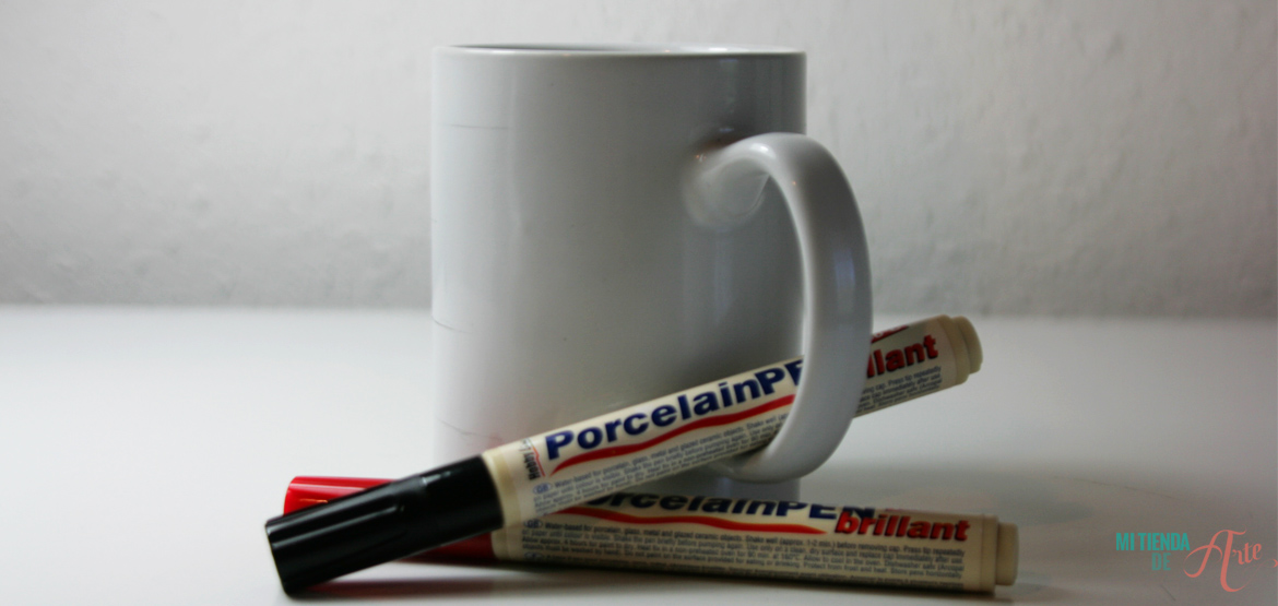 manualidades pintar taza rotuladores 