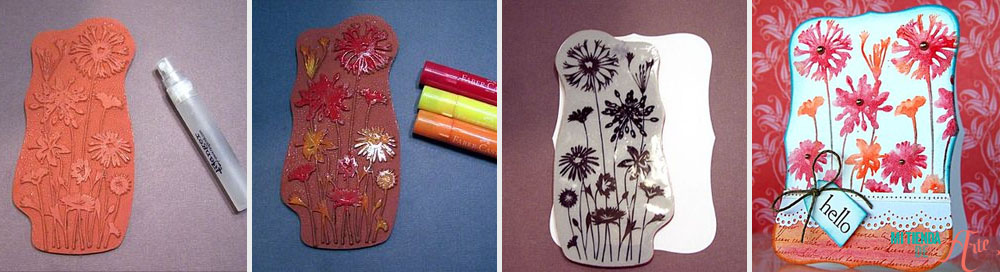 Estampar sellos con gelatos