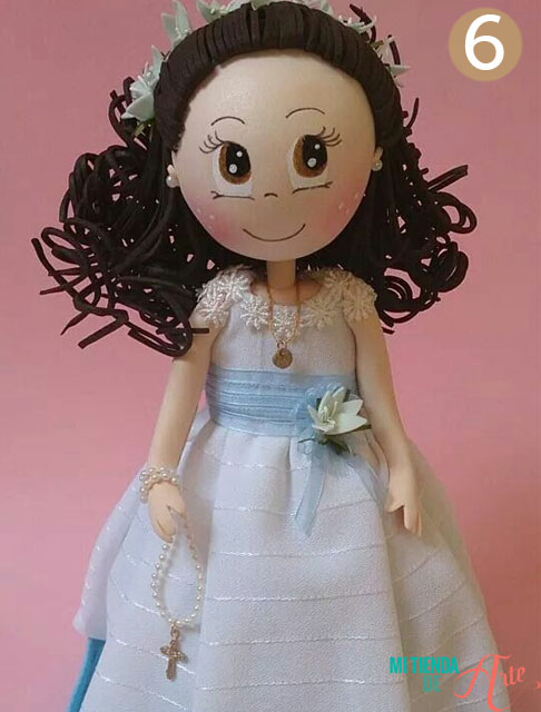 Decoración extra en tu fofucha personalizada de comunión decoración extra fofucha personalizada comunión