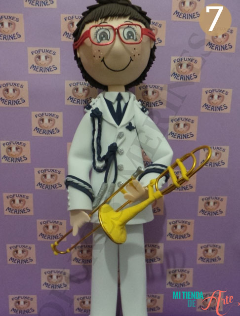 Decoración musical para tu fofucha personalizada de comunión Fofucha de comunión niño musico