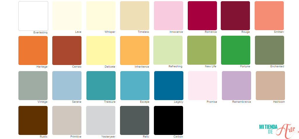 Paleta de colores Chalky Paint Americana