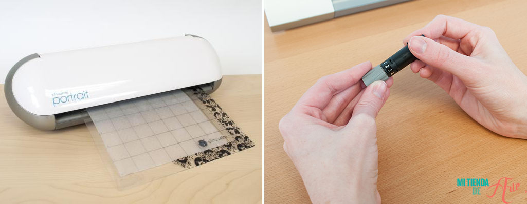 prepara material kit sellos silhouette