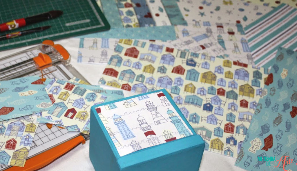 pegar el papel de scrap