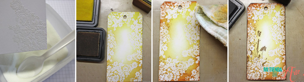 Distress y polvos de embossing