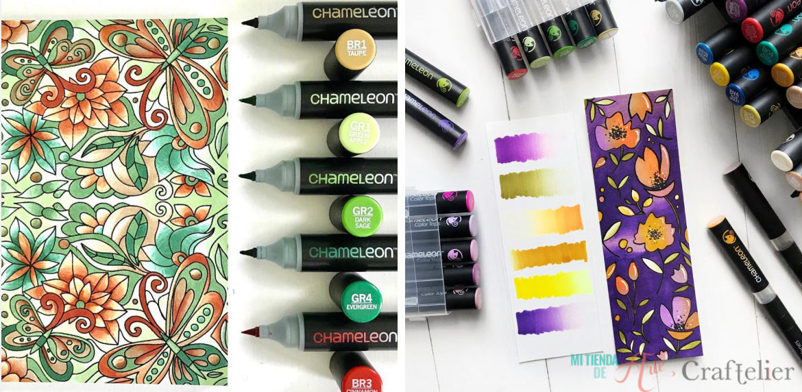 Ejemplo con rotuladores chameleon