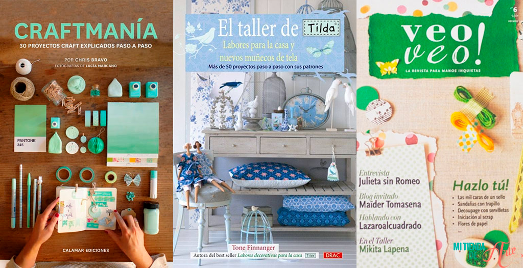 revistas sobre manualidades, venta online en mi tienda de arte