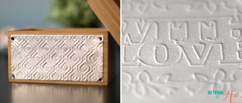 Silhouette Curio embossing