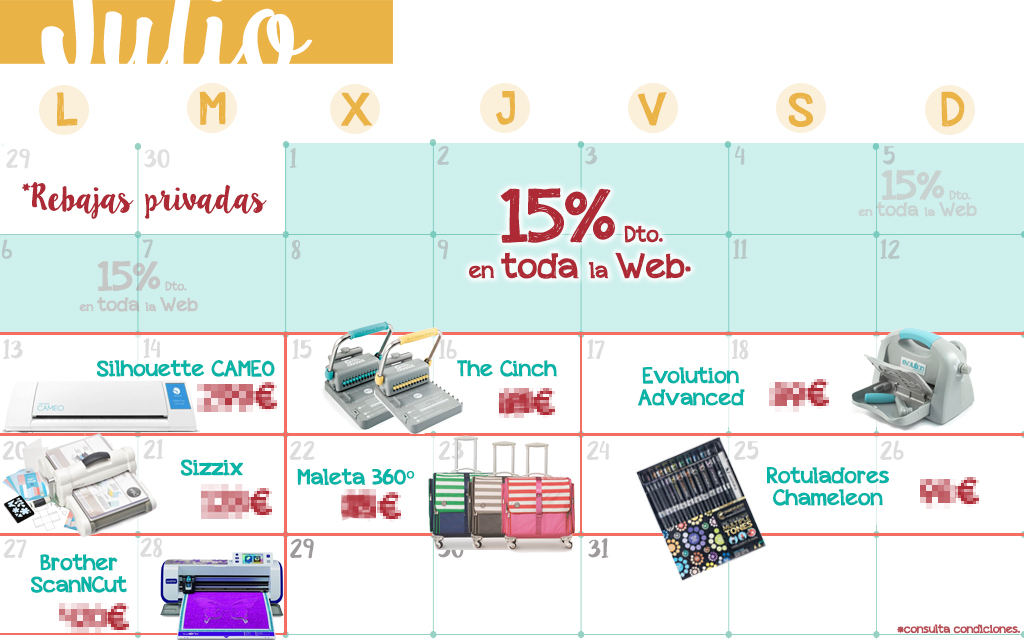 calendario de las rebajas de julio dos mil quince