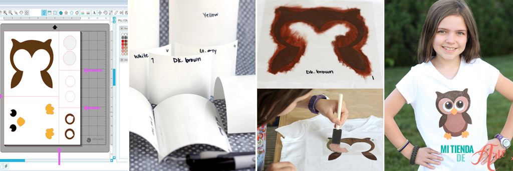 Manualidades con niños Silhouette 