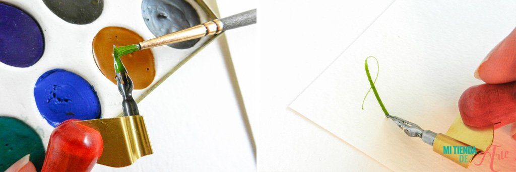 Tutorial escritura en acuarela