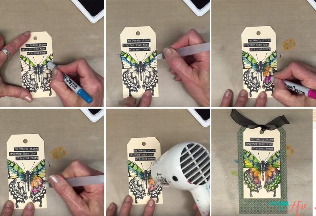 Tutorial distress crayons tim holtz 3