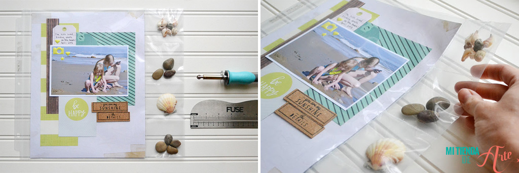 Manualidades Fuse Photo Sleeve tutorial
