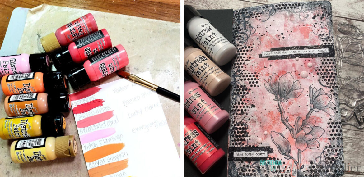 distress paint, scrap