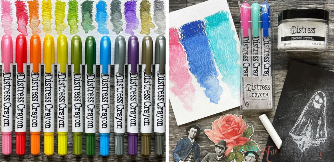 distress embossing y distress crayons, andere Formate distress, scrapbooking