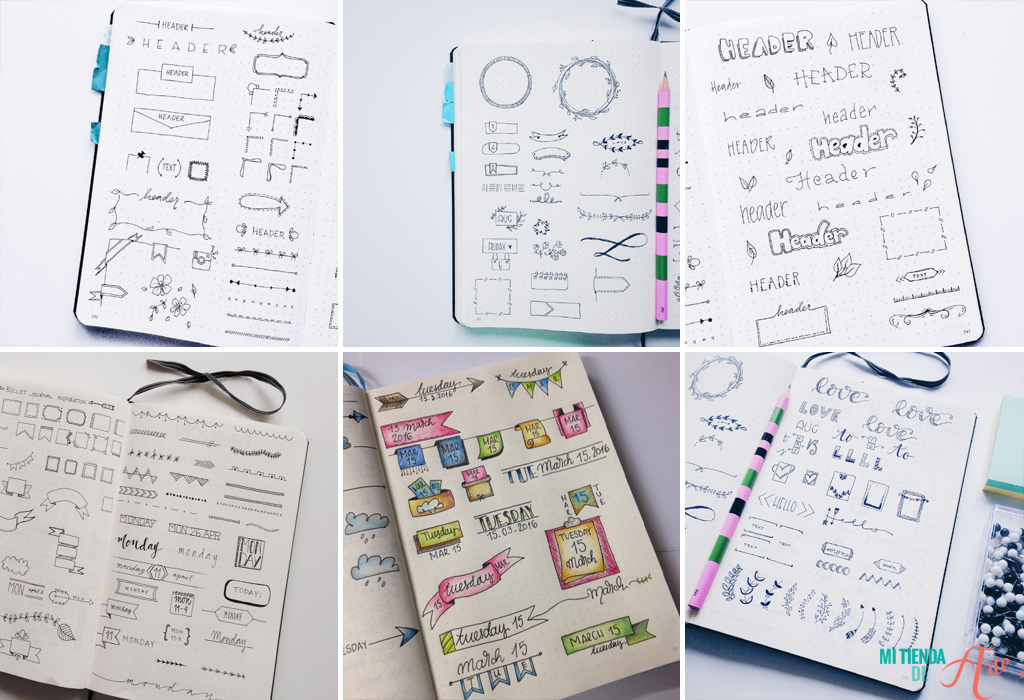 Bullet Journal - éléments décoratifs, craftelier france